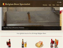Tablet Screenshot of drinkbelgianbeer.com